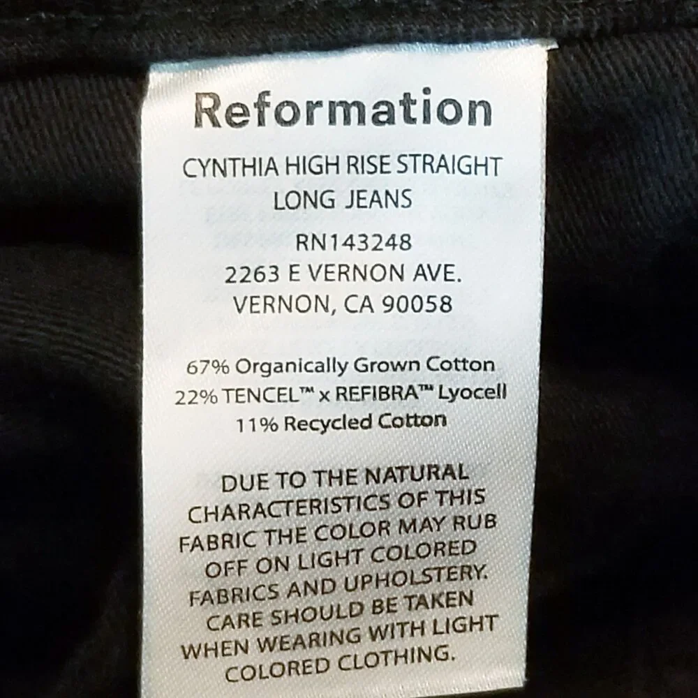Reformation jeans women